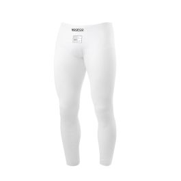 Sparco S001782PBI3L Pantalón Interior de Competición Largo R574-RW4 Ignífugo FIA 8856-2020 Ajuste Regular Blanco Talla L