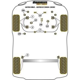 Powerflex Soporte Motor Inferior Delantero Insert Diesel PFF80-1324R