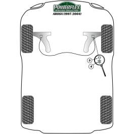 Powerflex PFF85-209-20H Front Anti Roll Bar Eye Bolt Bush 20 mm