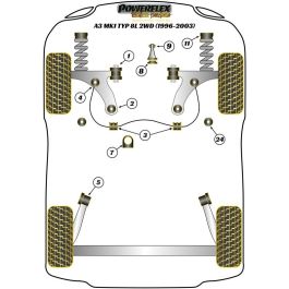 Powerflex Silentblock Trasero Trapecio Delantero PFF85-410PA