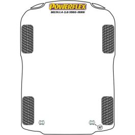 Powerflex PFR30-311BLK Bujes Barra Estabilizadora Trasera Exterior