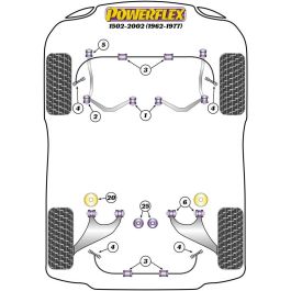 Powerflex Silentblock Trasero Del Diferencial Trasero PFR5-2025