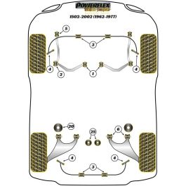 Powerflex Silentblock Trasero Del Diferencial Trasero PFR5-2025