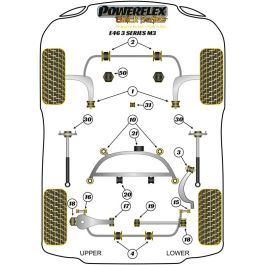 Powerflex PFR5-4620 Soporte Trasero Diferencial Trasero