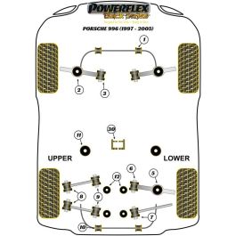 Powerflex PFR57-1508BLK Rear Upper Link Arm Outer Bush