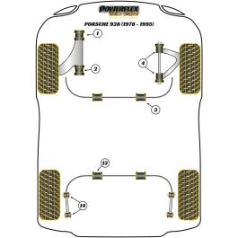 Powerflex PFR57-714BLK Rear Anti Roll Bar Link Rod Bush Negro