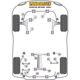 Powerflex PFR69-412 Barra de Unión Lateral Superior Trasera Exterior