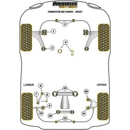 Powerflex Silentblock Trasero Del Diferencial Trasero PFR69-516