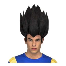 My Other Me Peluca Vegeta Adulto | Talla Única | 100% Poliéster Negro