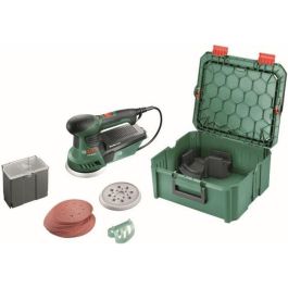 Lijadora excéntrica BOSCH - PEX 300 AE + 1 caja de almacenamiento SystemBox tamaño M Precio: 149.78999948. SKU: B1D8CPKS9H