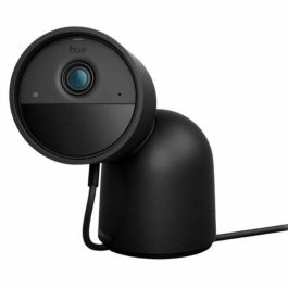 Philips Hue AUC1717288408650 Cámara Secure con cable HD 1080P para interior y exterior con soporte de escritorio, Negra
