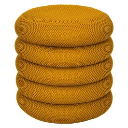 Home Deco Factory Puf Almacenaje Atom Mostaza d.37 cm h.42 cm