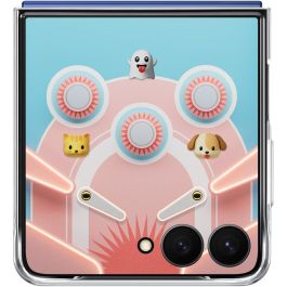 Samsung EF-ZF766CTEGWW Funda Flipsuit para Galaxy Z Flip7, Silicona Transparente, Compatible con 6.9"