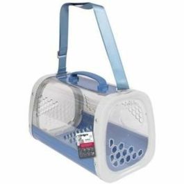 M Pets MIEL Bolsa de transporte para gatos, Azul, de ABS y PC transparente, robusta, ventilada y con apertura lateral para acariciar Precio: 73.59000022. SKU: B1C6VD8BJV