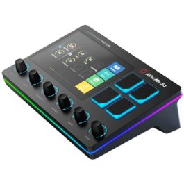 AVerMedia AX310 Live Streamer Nexus - Mezclador de audio de 3 canales para streaming con interfaz USB, 24 bits, negro