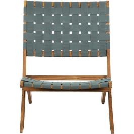 Beau Rivage GAVERONBS02190 Juego de 2 sillones de jardín VERONE de madera de acacia FSC y cuerda verde