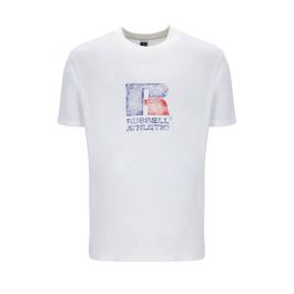 Camiseta de Manga Corta Hombre Russell Athletic Emt E36201 Blanco