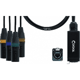 Cordial Adaptador DMX/AES/EBU etherCON a 4 XLR Macho 5 Puntos RJ45 70 cm para Transmisión de Señales de Audio/Vídeo Precio: 137.50000044. SKU: B1JQ7RP62V