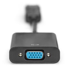 Digitus Cable Adaptador DisplayPort a VGA (D-Sub) Macho/Hembra, 0.15m, Versión 1.1a, Níquel