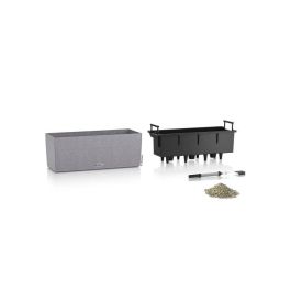Lechuza LEC4008789156501 Jardiniere Balconera Piedra 50 - 50x19x19 cm - Kit Completo - Gris Piedra - 8 L