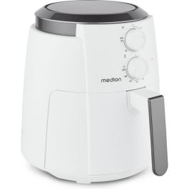 Medion MD13020 Freidora de Aire Caliente Airfryer 1500W Temporizador 60 min hasta 200°C 4.7L Blanco