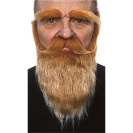 Barba, bigote y cejas pelirrojo talla única Barba, bigote y cejas pelirrojo talla única