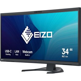 EIZO EV3450XC-BK Monitor Curvo 34.1" 4K UltraWide 21:9 con USB-C, HDMI y DisplayPort
