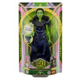 Mattel Muñeca Elphaba Thropp Musical JFM09 Wicked Cantarina Vestido Verde Piel Verde