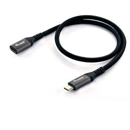 Equip Cable Prolongador USB-C Macho Hembra 3.2 Gen2 10Gbps 4K/60HzColor Negro 1.0m Malla algodon trenzado Carcasa Conector Aluminio Precio: 11.49999972. SKU: B1HNQBPTCZ