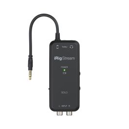 IKMULTIMED iRig Stream Solo Interfaz de Audio Compacta para Streaming, 16x5.5x16 cm