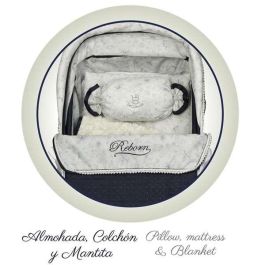 Decuevas Coche Reborn Plegable con Sombrilla Vintage para Muñecas. Ideal para el Juego de Simulación de Niñas desde 3 años. 40x90x90 cm.