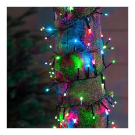 Guirnalda LED Compact 500 Luces Multicolor Pastel Parpadeante, Cable Verde 16m - Exterior IP44 con 8 Funciones