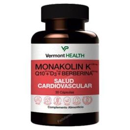 VERMONT HEALTH Monakolina Forte con Q10 y D3 para Colesterol, 30 Cápsulas, Complemento Alimenticio Precio: 20.5900002. SKU: B1DK2AZLBE