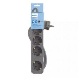 Regleta con Interruptor Philips CHP2144G/62/ 4 Tomas de corriente/ Cable 1.5m/ Gris Regleta con Interruptor Philips CHP2144G/62/ 4 Tomas de corriente/ Cable 1.5m/ Gris