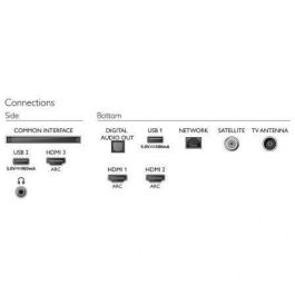 Televisor Philips 50PUS7555 50"/ Ultra HD 4K/ Smart TV/ WiFi/ Plata Televisor Philips 50PUS7555 50"/ Ultra HD 4K/ Smart TV/ WiFi/ Plata