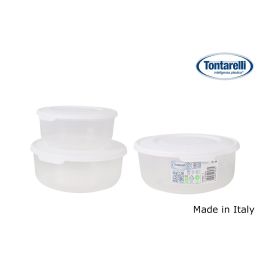 Inde Set 3 Fiambreras Redondas 0.5L 1L 2L de Vidrio con Tapa Blanca (20 Cajas) Precio: 42.50000007. SKU: B122E4FPZ3