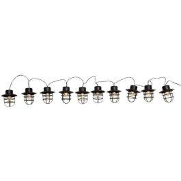 Guirnalda de luz solar - LUMISKY - DETROIT - 4 m - Pantalla estilo industrial - 10 bombillas redondas - LED blanco cálido Precio: 32.79000054. SKU: B12QTJN8CY