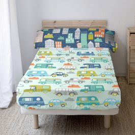 Juego de Sábanas HappyFriday Moshi Moshi Holidays Multicolor Cama de 80/90 2 Piezas