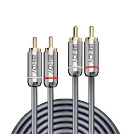 Lindy 1m Dual Phono Audio Cable, Cromo Line Lindy 1m Dual Phono Audio Cable, Cromo Line
