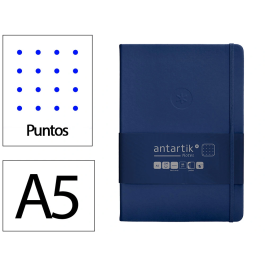 Antartik Notes Cuaderno A5 Tapa Dura Hojas Puntos Azul Marino 100 Hojas 80gr FSC Precio: 5.94999955. SKU: B12J9R3WKR