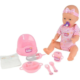 BORN BABY Muñeca Bebé Pink Baby Doll 43cm Bebe y Hace Pipí Precio: 51.59000044. SKU: B12FBDFDB4