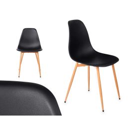 Silla Negra Giftdecor 52X82CM (4 Unidades) Silla Negra Giftdecor 52X82CM (4 Unidades)