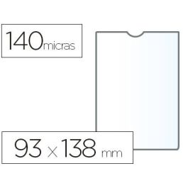 Funda Portadocumento Esselte Plastico Transparente Q40 Micras Tamaño 93x138 mm 100 unidades