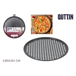 Molde para pizza Quttin 33.5x1 cm color gris oscuro (12 Unidades) Precio: 32.49999984. SKU: B18SSZYYGR