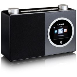 Lenco DIR-70BK schwarz Radio por Internet Digital/Analógica DAB+/FM con Bluetooth, Pantalla TFT-LCD 2.4", Alarma y Temporizador