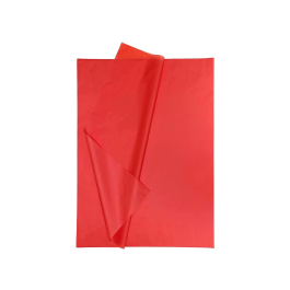 Liderpapel Papel de Seda Rojo 52x76cm 18g/m2 Bolsa 5 Hojas