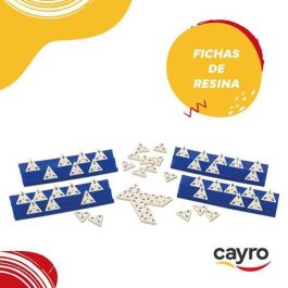 Cayro Juego Domino Triangular en Caja de Metal 27x27x5,7 cm Plástico