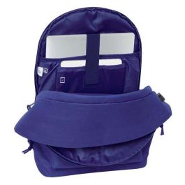 Safta Mochila Doble Portatil 15,6" + USB Teen Dark Blue 31x44x18 cm