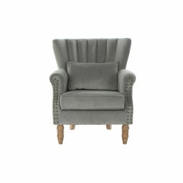 Sillón DKD Home Decor Natural Gris claro Madera de caucho 73 x 75 x 87 cm Precio: 299.49999981. SKU: B1GHQZ9AS5