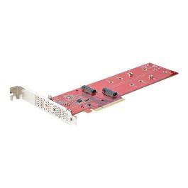 StarTech.com B Tarjeta PCIe 4.0 Dual para 2 SSDs M.2 NVMe/AHCI, hasta 7.8 GB/s por unidad, compatible con RAID 0, 1 y JBOD